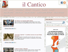 Tablet Screenshot of ilcantico.fratejacopa.net